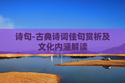诗句-古典诗词佳句赏析及文化内涵解读